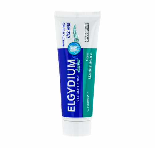ELGYDIUM JUNIOR ГЕЛООБРАЗНА ПАСТА ЗА ЗЪБИ ЗА ДЕЦА 7-12 ГОД. С МЕК МЕНТОВ АРОМАТ 