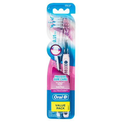 Четка за зъби Oral-B UltraThin Precision Gum Care,  Extrasoft , + 1 четка бонус