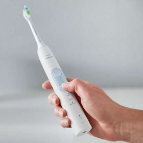PHILIPS 2 бр Четки за зъби с акумулаторна батерия Sonicare ProtectiveClean 5100 черна и бяла