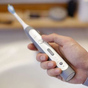 Електрическа звукова четка за зъби   Sonicare  Flexcare  Platinum Grey HX9112/12 тъмно сиво