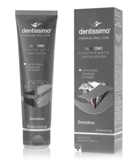 Dentissimo Паста за зъби DIAMOND с диамантен прах за чувствителни зъби и венци