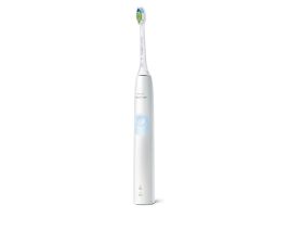 Комплект 2 бр. електрически звукочестотни четки за зъби Philips Sonicare ProtectiveClean Series 4300 HX6807/35, бели + 2 калъфа за пътуване