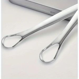 Четка / шпатул / за почистване на език - метален