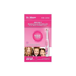Резервна главa за детска  електрическа  четка за зъби Dr.Mayer GTS1000K  ,2 бр ,  розови